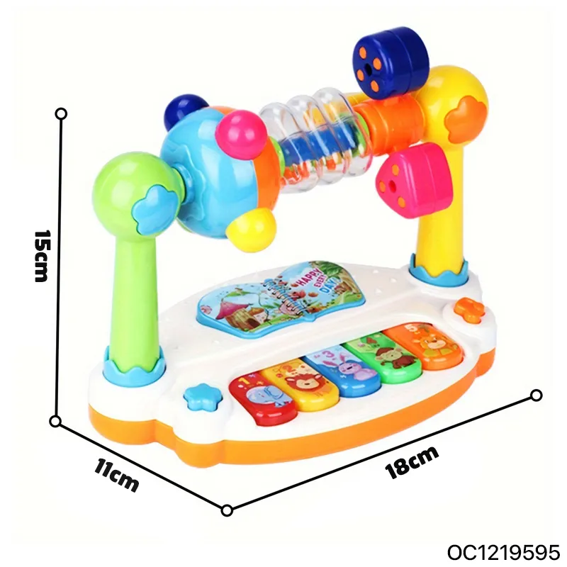 Wholesale Interactive Electronic Musical Keyboard Piano Baby Educational Hand Light Toys for Kids
