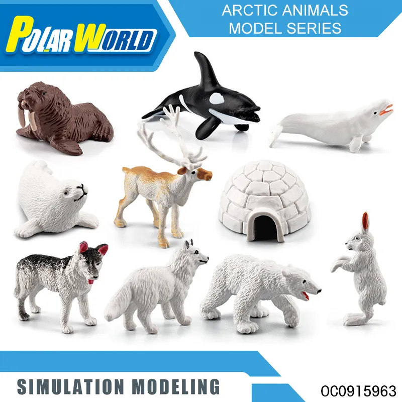 Wholesale Popular Educational Plastic Zoo Wild Animal Model Sets PVC Mini Toys