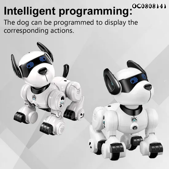 Wholesale Intelligent Smart Interactive Robot Dog Kids Remote Control Dancing Robotic Intelligent Toy Dog