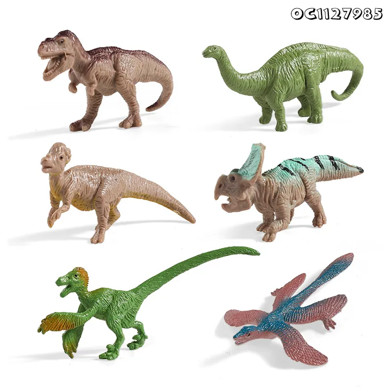 12 Pieces Small Collectable Simulation Realistic PVC Jurassic Dinosaur Toy Educational Animal Figures Games Toy for Children