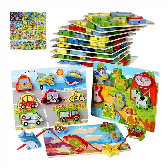 Wholesale Montessori Wooden Magnetic Fishing Game Gifts Kid's Early Learning Toys