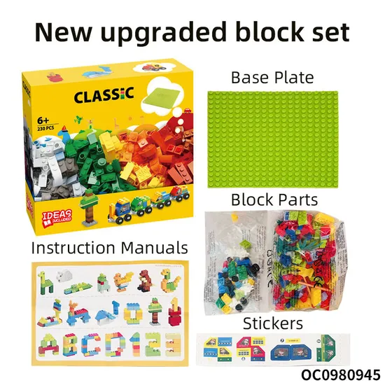 Wholesale Montessori Educational Cartoon Train Mini Bricks Building Blocks Toy