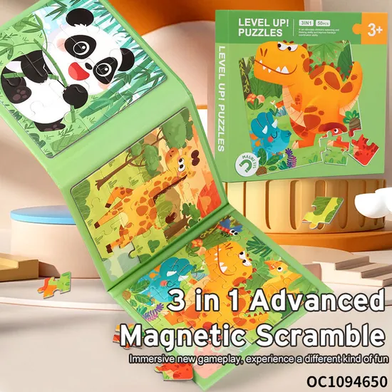 Early Educational Toys Personalized Custom Brain Developmental Games Animal Dinosaur Jigsaw Puzzles Toy for Adult Kids