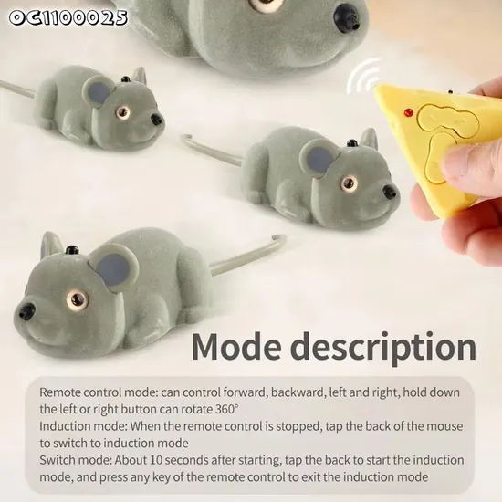Wholesale Funny Kids Indoor Infrared Remote Control Electronic Walking Robot RC Wireless Small Mouse Animal Toy