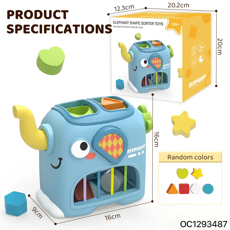Wholesale Montessori Educational Plastic Shape Building Block Toy