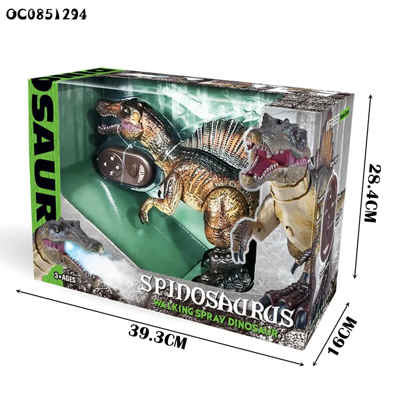 New Best Seller Kid Ankylosaurus Model Toys Simulation Walking RC Dinosaur Robot 2.4GHz Remote Easy Control Set Toy with Mist Action