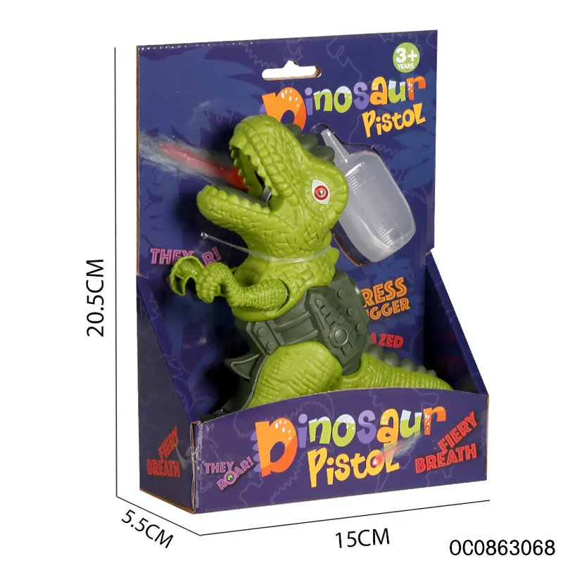 Battery Operated Mist Spray Dinosaur Toy Gun Toy for Boys with Light Sound