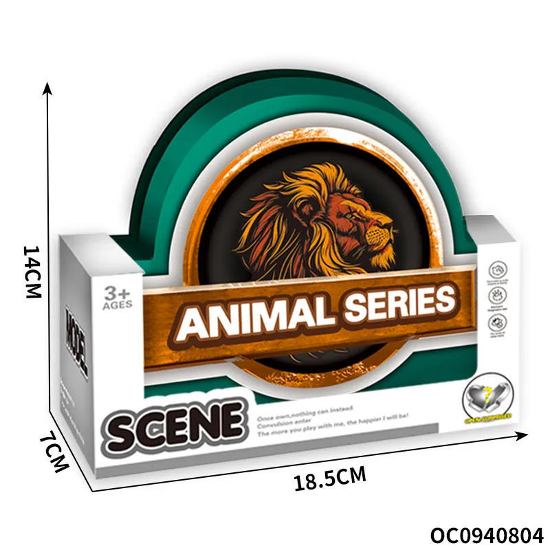 Wholesale Montessori Education Popular Cartoon Wild Animals Model Toy for Kids