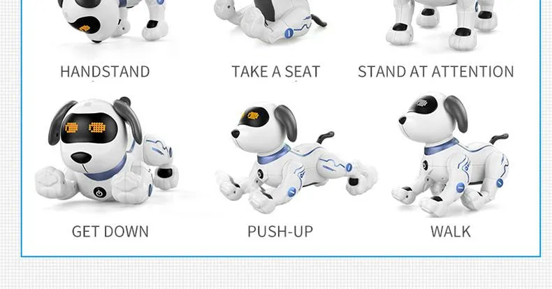 Wholesale Hot Selling Intelligent Smart Remote Control Dancing Electronic RC Pet Robot Toy Dog for Kids