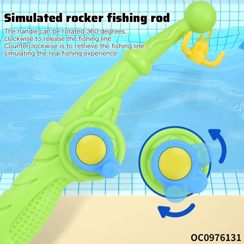 Wholesale Montessori Funny Plastic Fish Bath Fishing Educational Baby Water Game Toys for Kids