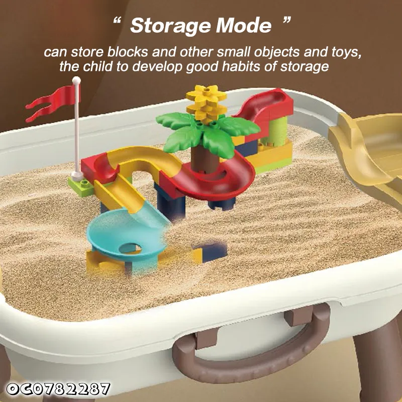 Wholesale Funny Popular DIY Block Building Track Educative Kids Foldable Baby Building Block Toys