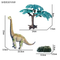 Jurassic Realistic Dinosaur PVC Toy Customization Fiqure Manufacturers Long Neck Small Dinosaur 3D Model Kit Toy for Wholesale