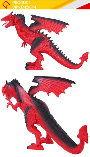 Simulation Toys Spray Fire Musical RC Dinosaur King Games Toy with Infrared Remote Control