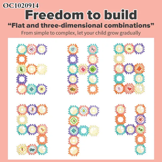 Wholesale Montessori 98PCS Educational Cute Large Bricks House Baby Building Block Toys
