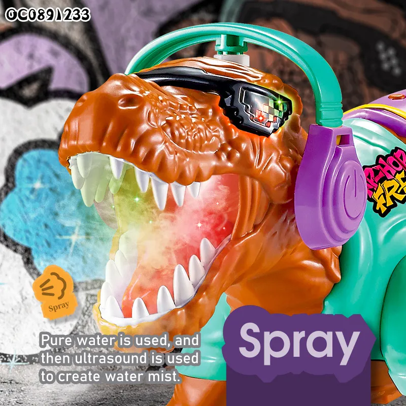 Children RC Promotional Walking Dinosaur Gift and Toy for Trending Products 2025 New Arrivals Kids Toys with Mist Spray Action