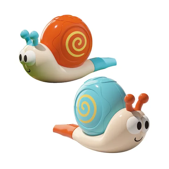 Wholesale Popular Cartoon Snail Animal Shaped Montessori Mini Plastic Music Toy