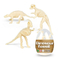 12PCS Kids Educational Toys Learning Children Digging up Dinosaur Eggs Fossil Dinosaur Skeleton Model Toy