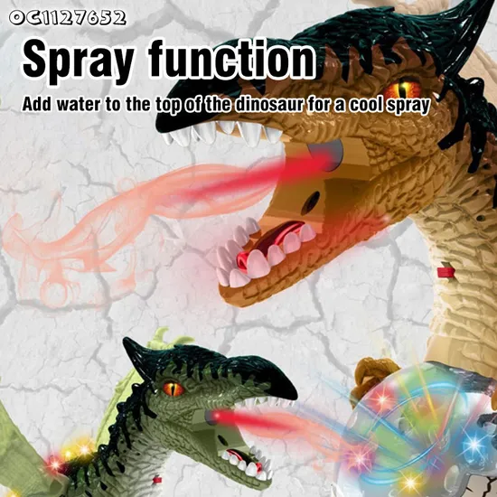 LED Lighted up Electrical Classic Plastic Dinosaur Toy Dinosaurs Model Jurassic with Wings Toy
