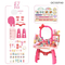 Wholesale Portable Cosmetic Fashion Makeup Pretend Beauty Gift Girls Dressing Table Toy
