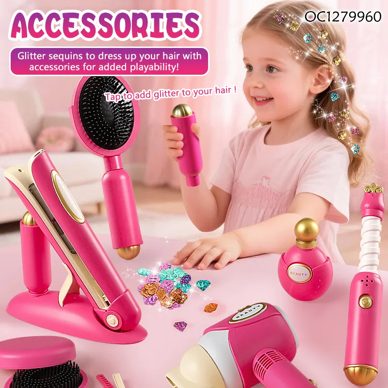 Wholesale DIY Fashion Make up Beauty Play Salon Hair Kid Toys for Little Girls