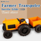 Wholesale Freewheel Water Summer Beach Sand Children Small Farm Trucks Plastic Outdoor Toys