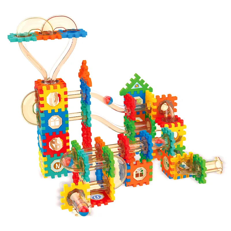 Wholesale Montessori Educational 185PCS Plastic Children's Building Block Balls Set for Children