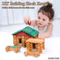 Wholesale Montessori Educational 90PCS 3D Small Wooden Blocks House Toys
