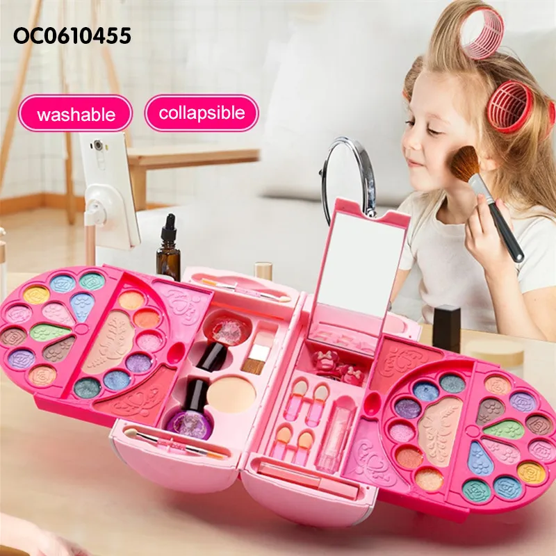 Wholesale Fashion Baby Girl Cosmetic Set Nail Polish Beauty Fashion Pretend Toys for with Makeup