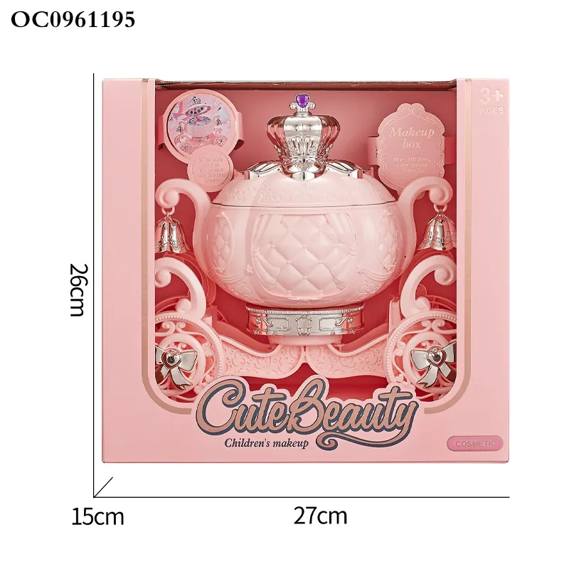 Wholesale Nail Art Gel Polish Girls Make up Beauty Box Fashion Portable Makeup Toys for Kids