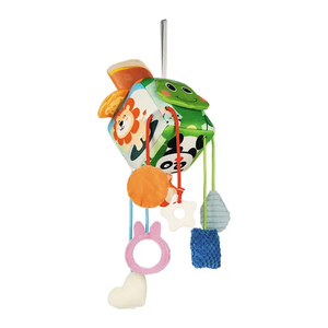 Soothing Vocal Music Montessori Felt Ball Baby Tissue Box Toy Soft Activity Cubes Crib Hanging Mobile Rattles Toys for Bed