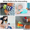 Infant Gift Early Educational Soft Plush Stuffed Toddler 3D Animal Baby Sock with Sensory Rattle Toy for Newborn Hand Wrist Foot