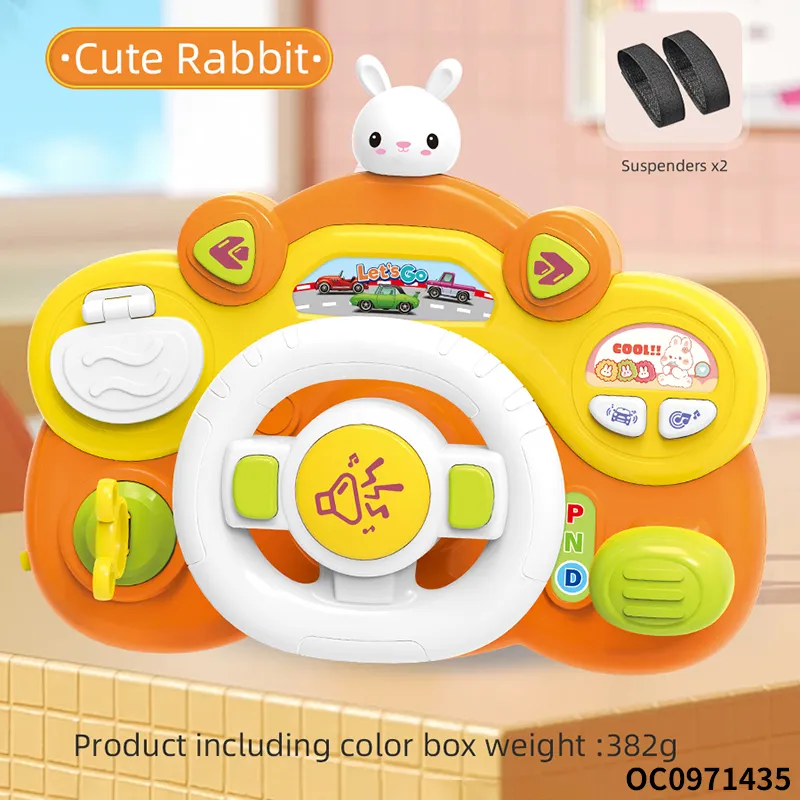 Sensory Games Musical Baby Steering Wheel Baby Rattles Toys for Baby
