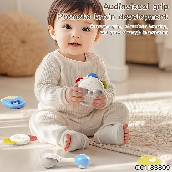 Newborn Baby Kid Toy Early Childhood Development Baby Balls Rainbow Rattle Bells Sensory Toy Eco Friendly Toy with Storage Box