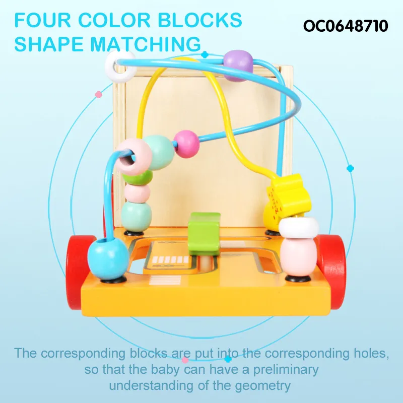 Wholesale Wooden Montessori Education Learning DIY Block Building Toys