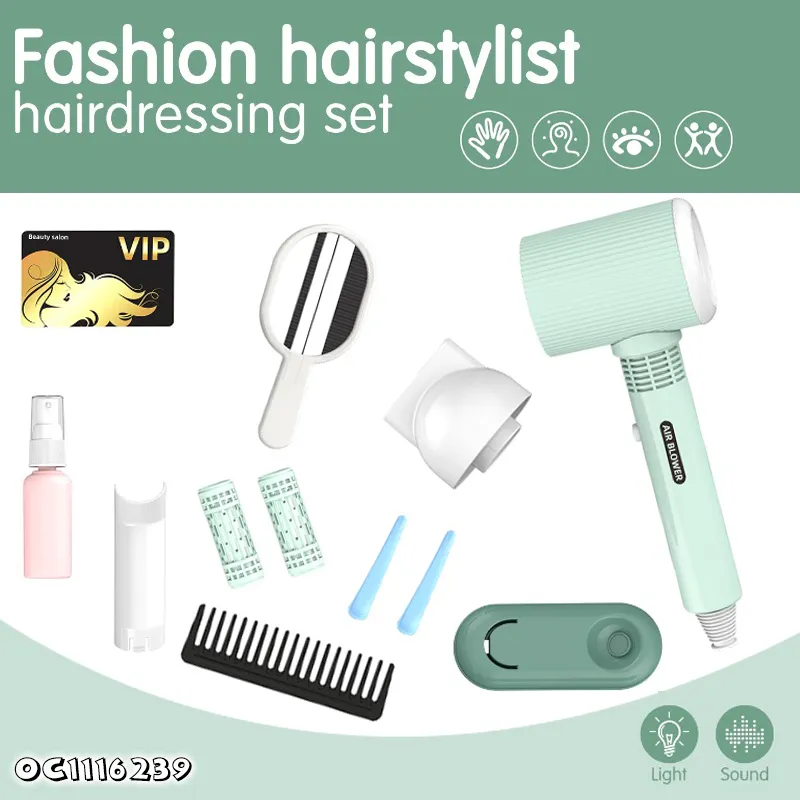 Pretend Wholesale Cosmetic Hair Styling Beauty Play Set Toys Wireless Beauty Product Girls Makeup Set Beauty Fashion Toys