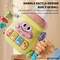 Wholesale 2in1 Baby Sensory Toys Rattle Plastic Electric Baby Teether Silicone Chewing Toy for Baby Toys with Music