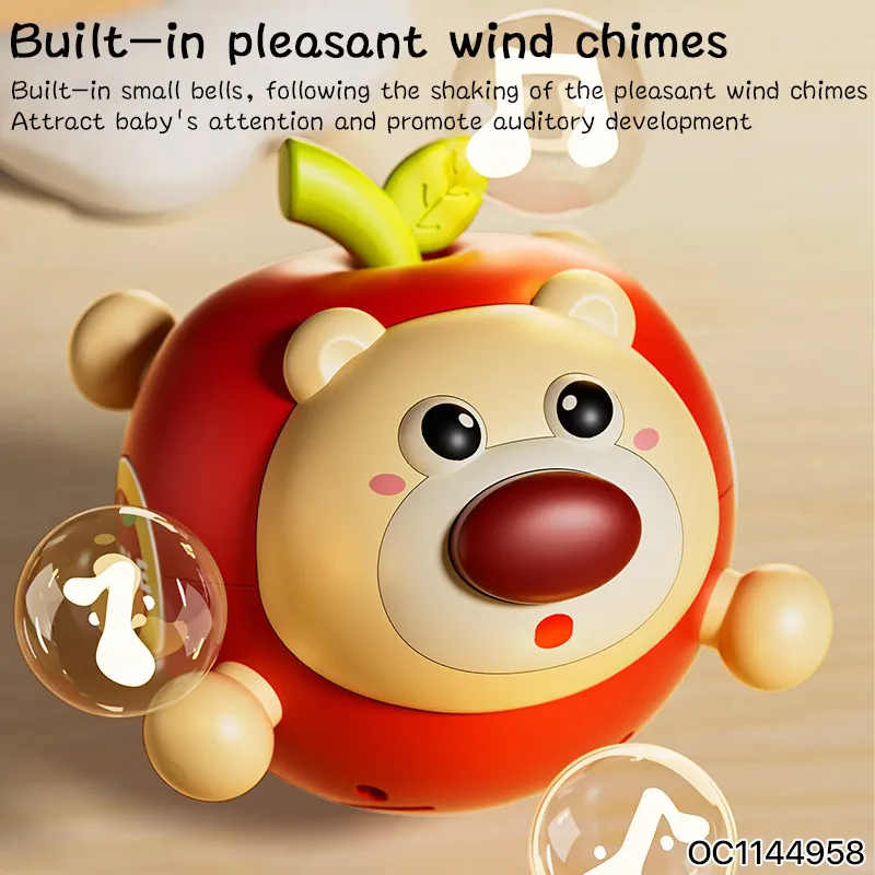 Wholesale Montessori Baby Toyplastic Cartoon Music Animal Sensory Baby Rattles Teether Toy