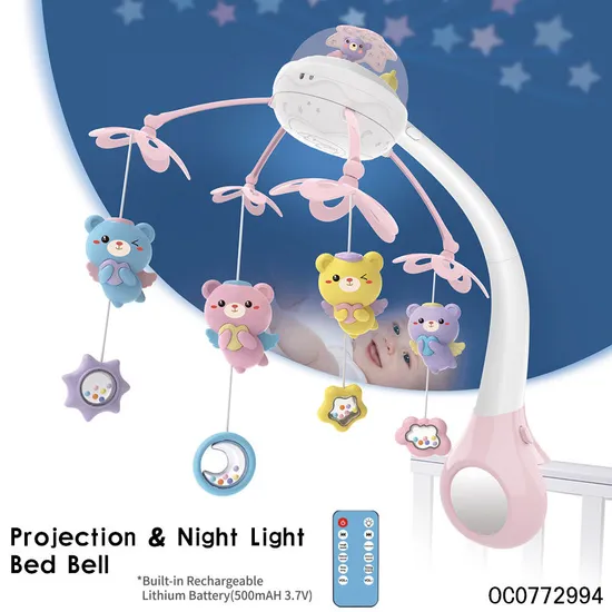 Baby Rattles Crib Mobiles Toy Musical Bed Bell New Born Baby Toys