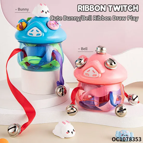 Cognitive Enlightenment Montessori Color Sorting Sensory Small Bell Pull String Baby Rattle Toy From 12 to 18 Months