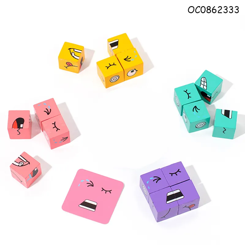 Wholesale Montessori Educational Board Blocks 3D Wooden Popular DIY Toy for Kids