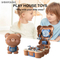 Cartoon Bear Design Backpack Plastic Nuts and Screws Kids Pretend Role Play Hand Tools Toy for Boys Wholesale