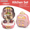 Wholesale Plastic Pretend Play Pink Vegetable Fruit Food Kitchen Cooking Unboxing Toys for Kids