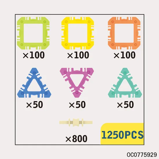 Wholesale Montessori Creative Gift Educational Plastic DIY Blocks Building Toys for Kids