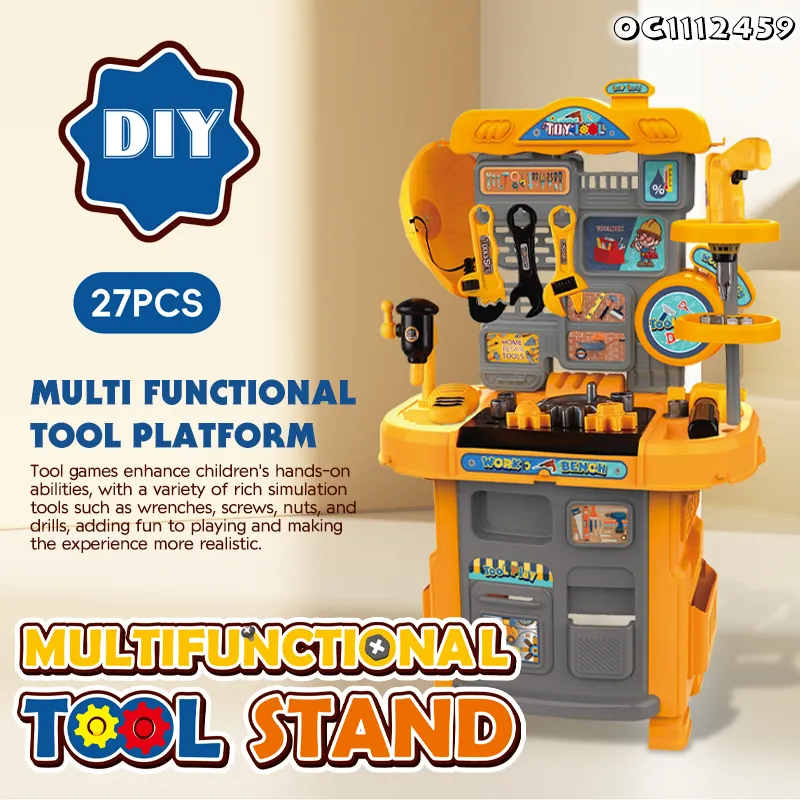 Electric Drill Games Craftsman Pretend Play Workshop Mechanical Toys Kids Assembling Tool Set Children Repair Tool Toys for Boys