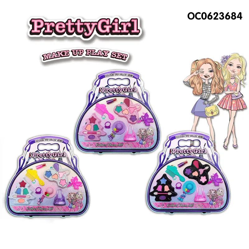 Wholesale Pretend Play Cosmetics Portable Beauty Makeup Beautiful Girl Make up Set Kids Toy