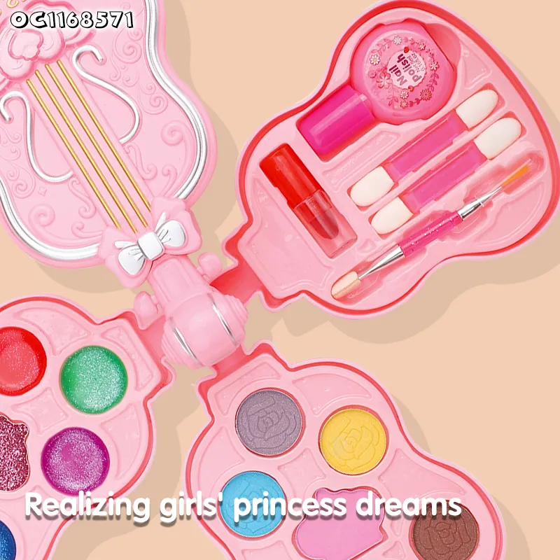 Wholesale Kids Pretend Play Make up Girl Portable Cosmetics Nail Art Kit Makeup Pretend Play Kids Toys