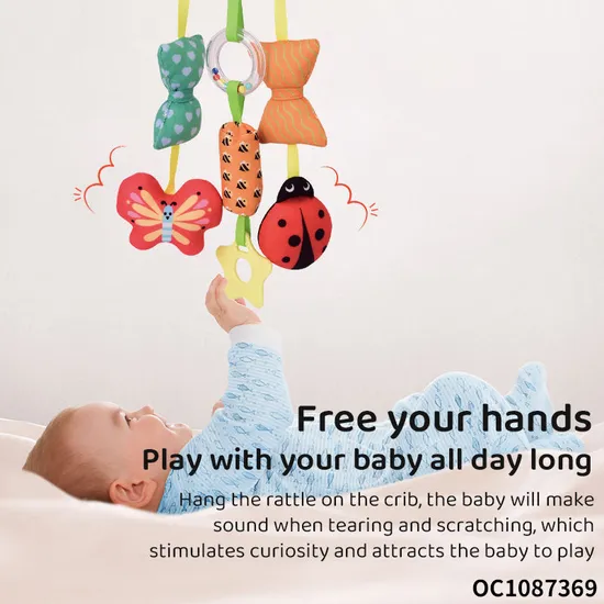 Wholesale Lovely Educational Soft Bee Toy Mobile Hanging Baby Teether Toys
