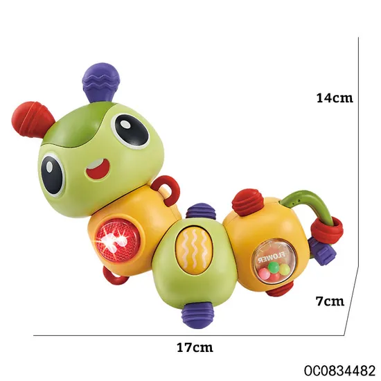 Light-up Musical Realistic Plastic Insect Baby Rattle Products of All Types-Toys with Bells