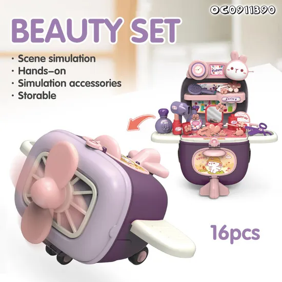 Wholesale Plastic Beauty Girls Makeup Mirror Girls Make up Play Toy Gift Set