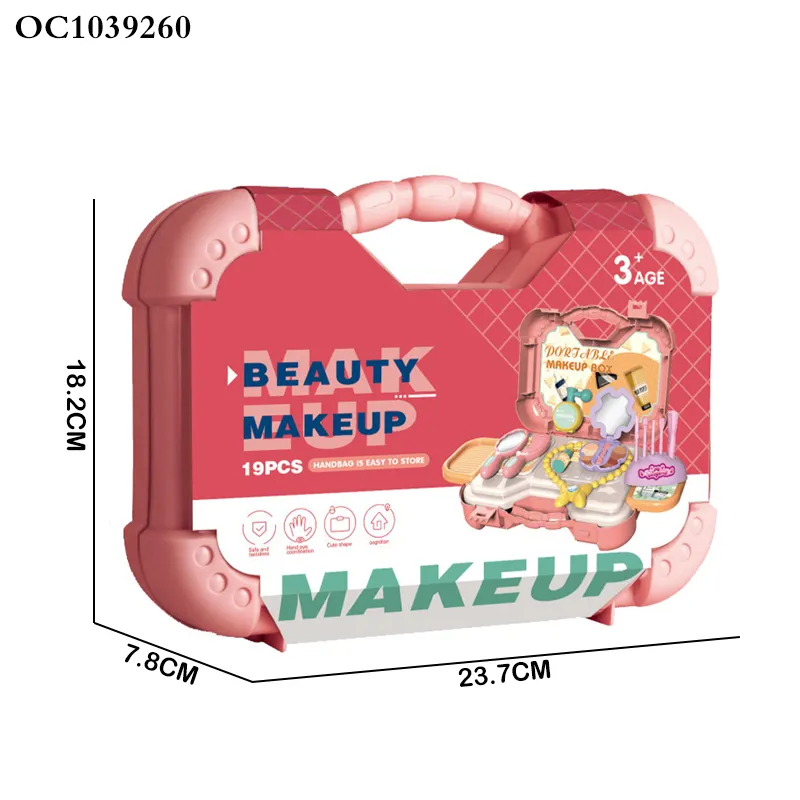 Wholesale Kids Pretend Play Makeup Kit Cute Portable Make up Cosmetic Toy for Girls Children
